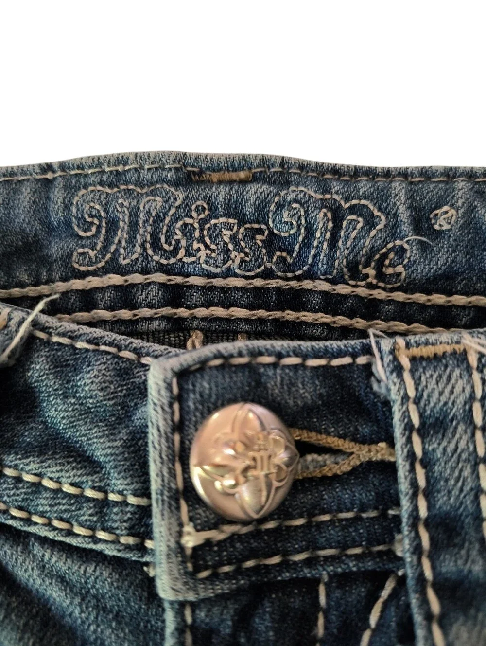 Girl's Miss Me Embellished Boot Cut Jeans Size 10